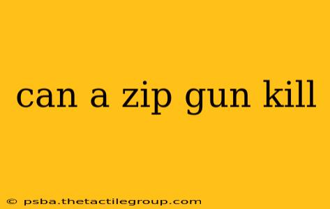 can a zip gun kill