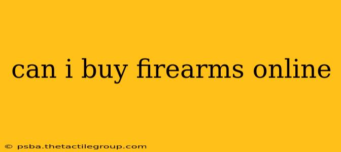 can i buy firearms online