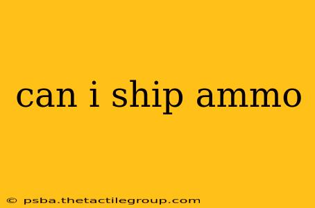 can i ship ammo