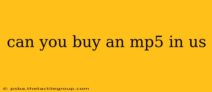 can you buy an mp5 in us