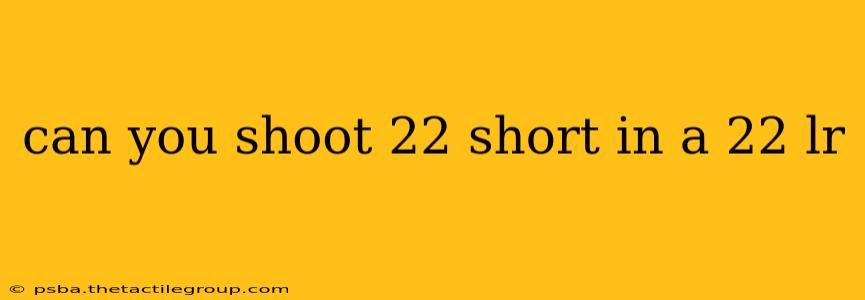 can you shoot 22 short in a 22 lr