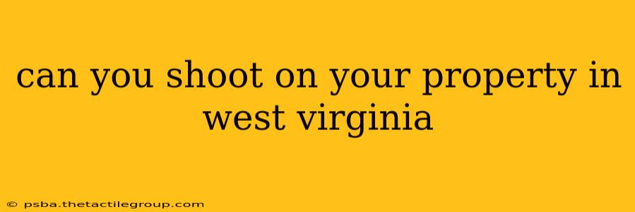 can you shoot on your property in west virginia