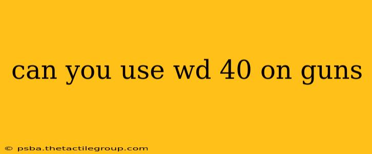 can you use wd 40 on guns