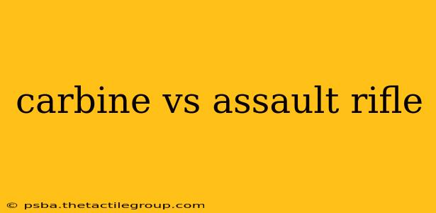 carbine vs assault rifle