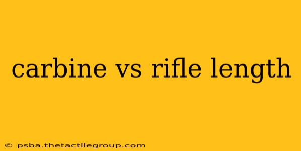 carbine vs rifle length