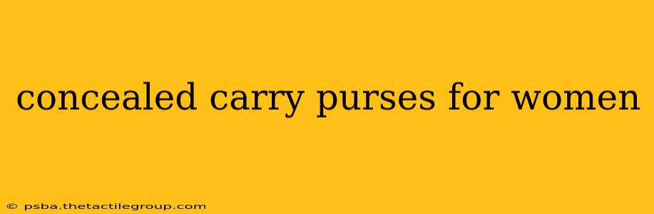 concealed carry purses for women