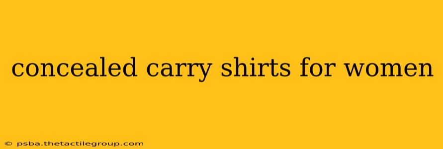 concealed carry shirts for women