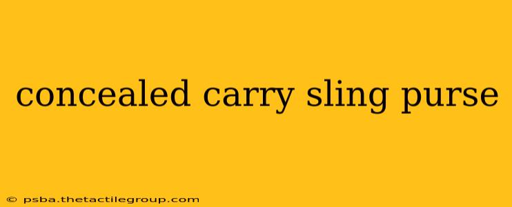 concealed carry sling purse