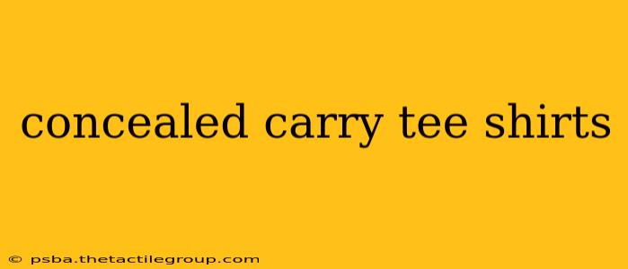 concealed carry tee shirts