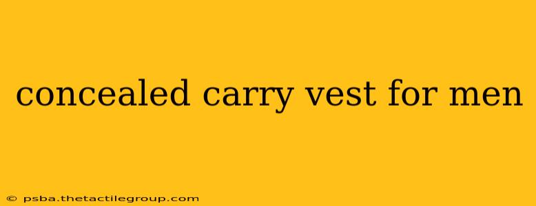 concealed carry vest for men