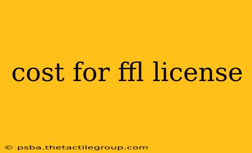 cost for ffl license