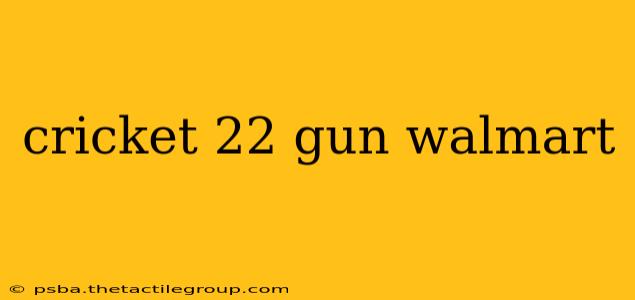 cricket 22 gun walmart