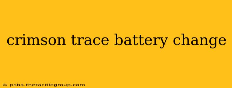 crimson trace battery change