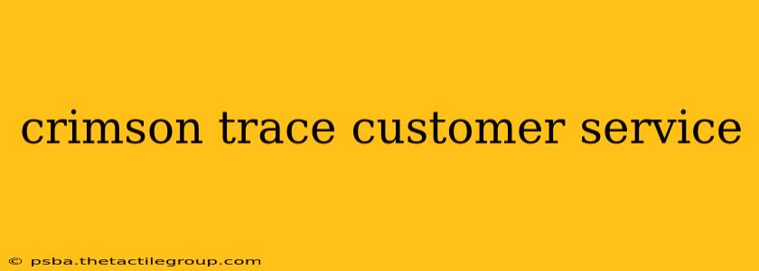 crimson trace customer service