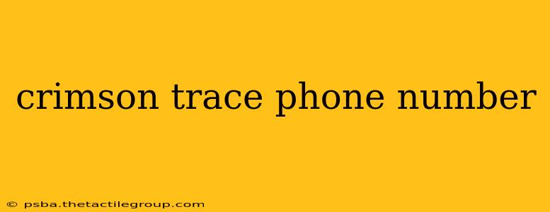 crimson trace phone number