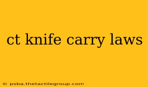 ct knife carry laws