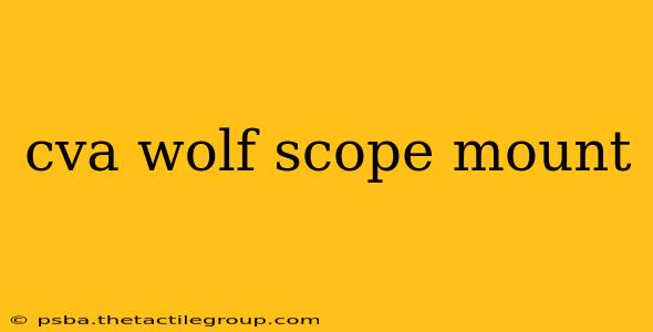 cva wolf scope mount