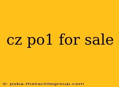 cz po1 for sale