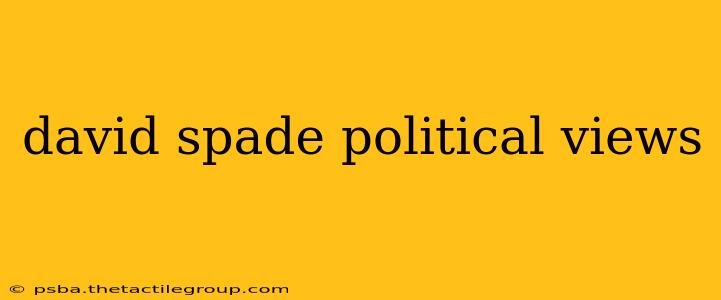 david spade political views