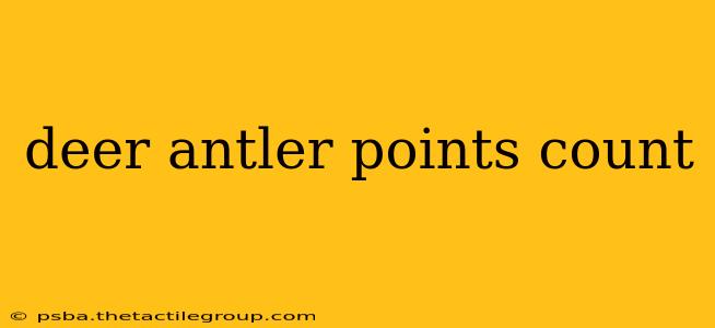 deer antler points count