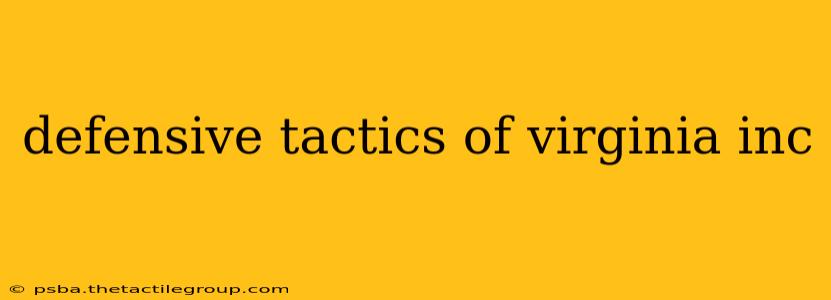 defensive tactics of virginia inc