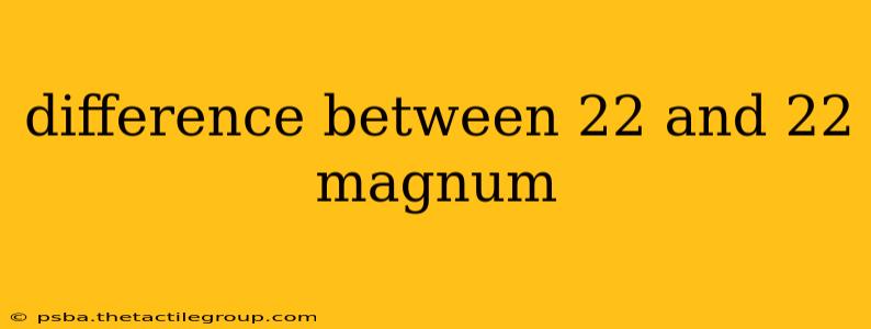 difference between 22 and 22 magnum