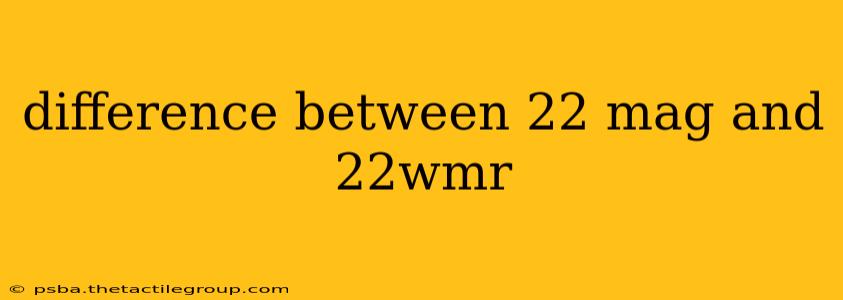 difference between 22 mag and 22wmr