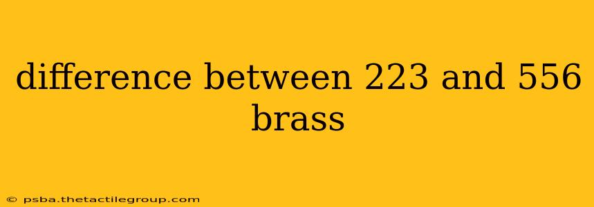 difference between 223 and 556 brass