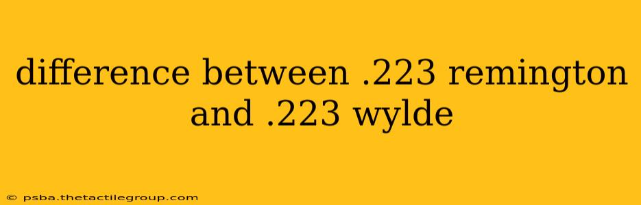 difference between .223 remington and .223 wylde