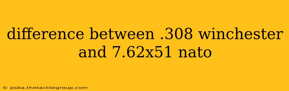 difference between .308 winchester and 7.62x51 nato