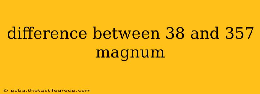 difference between 38 and 357 magnum