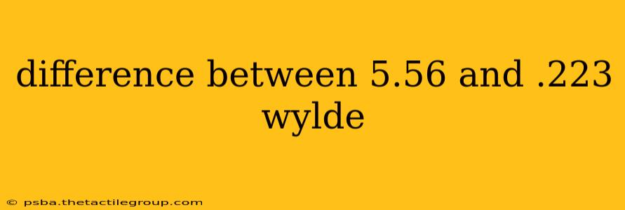 difference between 5.56 and .223 wylde