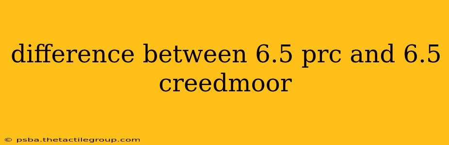 difference between 6.5 prc and 6.5 creedmoor