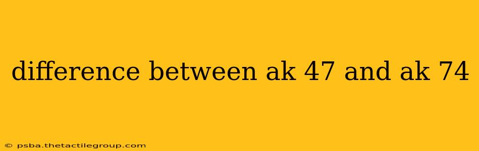 difference between ak 47 and ak 74