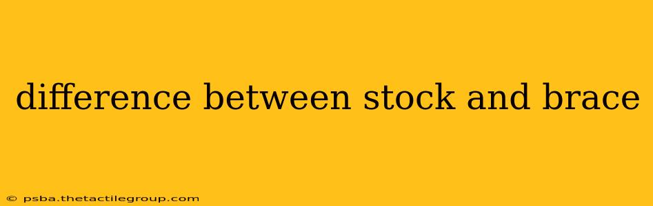 difference between stock and brace