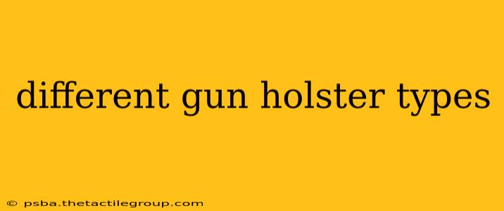 different gun holster types