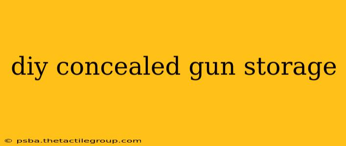 diy concealed gun storage