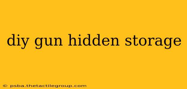 diy gun hidden storage