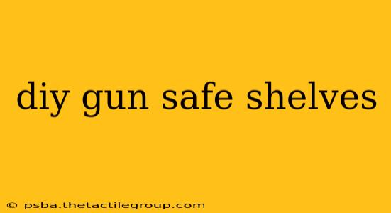 diy gun safe shelves