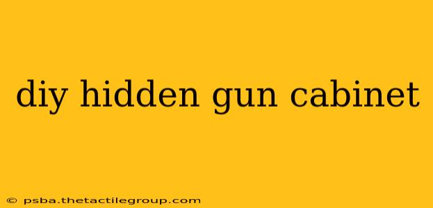 diy hidden gun cabinet