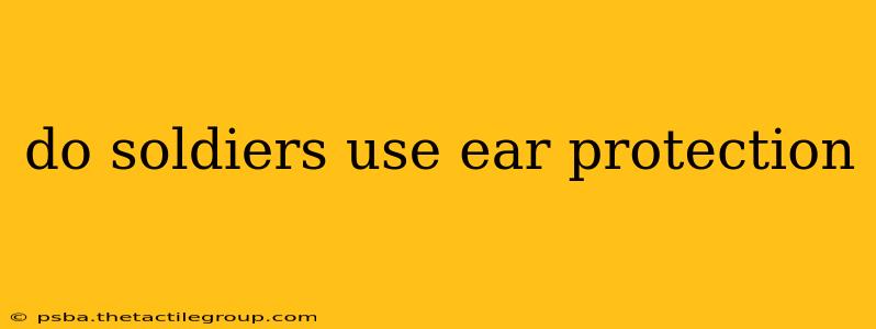 do soldiers use ear protection