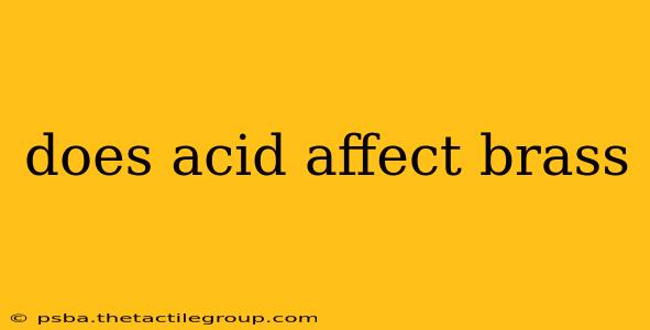 does acid affect brass