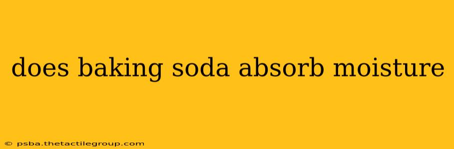 does baking soda absorb moisture