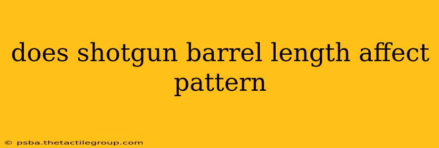 does shotgun barrel length affect pattern