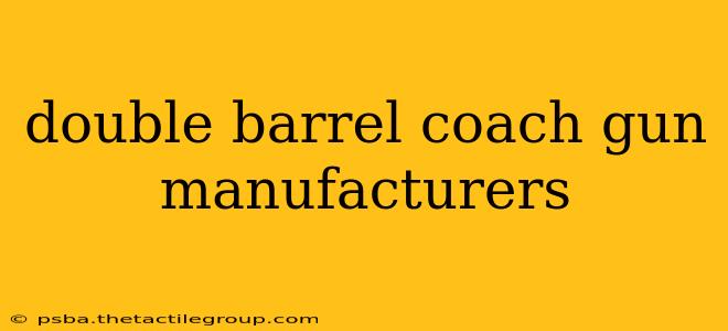 double barrel coach gun manufacturers