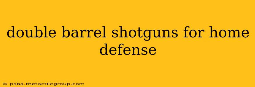 double barrel shotguns for home defense