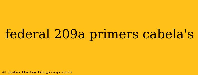 federal 209a primers cabela's