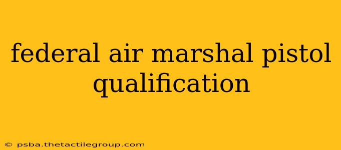 federal air marshal pistol qualification