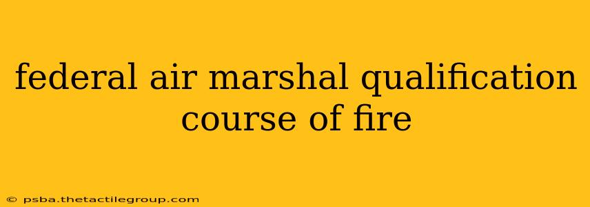 federal air marshal qualification course of fire