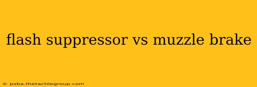 flash suppressor vs muzzle brake